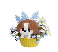 Dessert Animal Series Micro Particle Building Blocks Multi-Purpose Cute Cupcake Building Set Creative Potted Plant Building Blocks New Year Gift for Friends