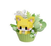 Dessert Animal Series Micro Particle Building Blocks Multi-Purpose Cute Cupcake Building Set Creative Potted Plant Building Blocks New Year Gift for Friends
