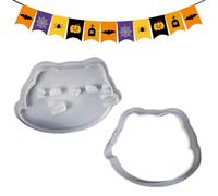 Dessert Baking Mould Cookie Cutter - Cute Cats Baking Mould with Halloween Motif - Simple Animal Moulds for Dough Cheese Chocolate Fondant at Festivals