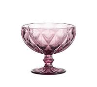 Dessert Bowl Amethyst Glass Ice Cream Sundae Fruit Starter Party Decorated Bowl