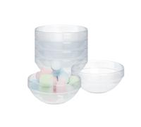 Dessert Bowls Glass Pudding Salad Snacks Set of 6 Serving Dishes 300 ml Round