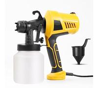 Dessert Chocolate Spray Gun, 500W Multifunction Baking Sandblasting Machine with 3 Patterns, Electric Paint Sprayer Cake Decorating Kit for Pastry Cake Decor Baking Household Latex Paint yellow