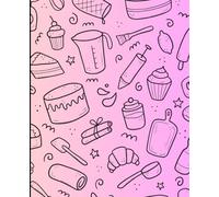 dessert foods notebook: colorful sweet treats journal, 110 lined pages, soft matte cover