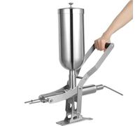 Dessert Injector with 4 Nozzles for Churros, Donuts, Eclairs - Manual Filler for Cream, Jam, Chocolate