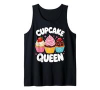 Dessert Lover Women Girls Sweet Cupcake Queen Tank Top