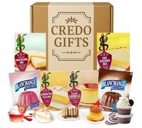 Dessert Mix Gift Set Hamper With Strawberry Blancmange 35g, Chocolate Blancmange 41g, Lemon Pie Filling 140g, Carmelle 70g, Cheesecake Mix 259g, Egg Custard 54g - Easy Baking Mixes, British Desserts