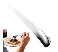 Dessert Spoon Long Handle Stainless Steel Spreading Stirring Serving Scoop | Ice Cream Spoons Flat Edge for Sorbet Parfaits Sundaes Pudding Coffee Latte Cocktail Party Restaurant large