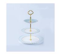 Dessert Stand 3-layer Cake Stand Ceramic Detachable Dessert Table Afternoon Tea Cupcake Stand Dessert Stand Multi-purpose Cake Tray with Handle Cupcake Stand Serving Tray