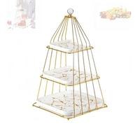 Dessert Stand，3 Tier Server Stand, Dessert Cake Stand - Pastry Serving Stand for Tea Party, Wedding and Birthday(A)