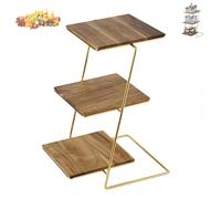 Dessert Stand，Serving Stand，3 Tier Trays and Platters, Party Tray and Platter, Tray Dessert Stand, Food Stand for Party Display, Cookies Fruit Dessert Tray