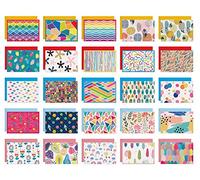 Dessie Different Blank Greeting Cards With Colored Envelopes and Gold Seals, 4x6 Inch, 50 Blank Cards