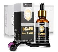 Dessnill Men's Faces Beard Care Set Including 0,5mm Dermaroller, Beard Growth Bartpflege Set, Accelerate Bartwachstum, Serum öL for Men Makes Beard and Hair Grow Faster**G