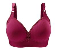 & Dessous Women's Push Up Bra without Underwire, Comfortable Hold, No Underwire, Comfortable Underwear with Wire Bralette for Any Small Bustier Women, Hot Pink, 14
