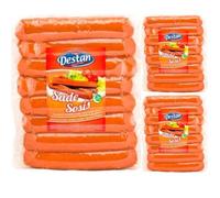 Destan Plain Sausage halal salami 500 gram by Pufai Grocery x 3 Packs by Pufai Grocery