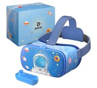DESTEK V5 VR Headset for Kids, Gift Ideas for Children, 110° FOV HD Virtual Reality Headset,Bluetooth Controller for Phone Learning Toys for Boys and Girls 5-15 Years Old