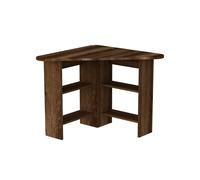 Destina Home Corner Computer Desk with Shelves in Brown | Size: 1 Pack Destina Home Brown 1 Pack