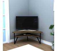 Destina Home Corner TV Stand Entertainment Center Lotte - Light Walnut