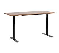 Electric Adjustable Standing Desk DESTINAS Brown/ Black 160 cm 72 cm