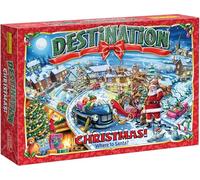 Destination Christmas Board Game, Family Fun Mission Christmas Edition, Save Santa Delivery Adventure