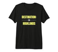 Destination Highlands Travel Vacation Holiday Tourist Premium T-Shirt