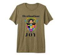 Destination Joy Retro Scooter Positive Vibes Design Premium T-Shirt