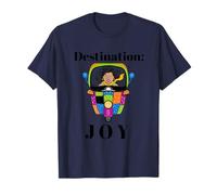 Destination Joy Retro Scooter Positive Vibes Design T-Shirt