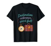 Destination Unknown Spirit Full Travel Compass & Suitcase T-Shirt