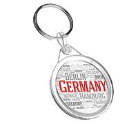 Destination Vinyl Keyrings 1 x Germany Famous Cities Berlin - Keyring IR02 Dad Kids Birthday #14457