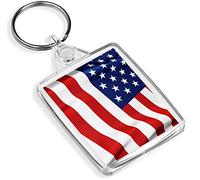 Destination Vinyl Keyrings America Flag Keyring - IP02 - USA Stars and Stripes Freedom States #15623