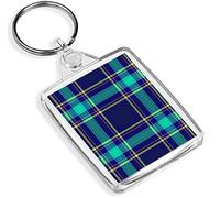Destination Vinyl Keyrings Blue Tartan Keyring Scotland Scottish Clan Highland Dad #16029