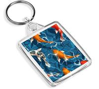 Destination Vinyl Keyrings Funky Koi Carp Goldfish Keyring - IP02 - Pond Fish Japanese 8382