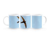 Destination Vinyl ltd 1 White Ceramic Mug Cup (11oz / 284ml) Flying Swift Bird Wild Nature for Coffee Tea Drinks Kitchen Office #52855