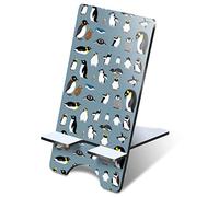 Destination Vinyl Ltd 1 x 3mm MDF Mobile Phone Stand - Cartoon Penguin Mixture Kids Pattern Wooden Stand Holder for Mobile Phone, Smartphone #44533
