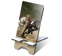 Destination Vinyl Ltd 1 x 3mm MDF Mobile Phone Stand - Greyhound Racing Dogs Betting Wooden Stand Holder for Mobile Phone, Smartphone #15761