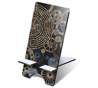 Destination Vinyl Ltd 1 x 3mm MDF Mobile Phone Stand - Steampunk Gears Pattern Clockwork Wooden Stand Holder for Mobile Phone, Smartphone #24259