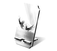 Destination Vinyl Ltd 1 x 5mm MDF Mobile Phone Stand - BW - Golden Pheasant Mating Dance Birds Wooden Stand Holder for Mobile Phone, Smartphone #37132