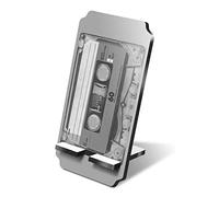 Destination Vinyl Ltd 1 x 5mm MDF Mobile Phone Stand - BW - Retro Cassette Tape Music Mix Wooden Stand Holder for Mobile Phone, Smartphone #41992