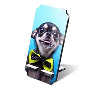 Destination Vinyl Ltd 1 x 5mm MDF Mobile Phone Stand - Chihuahua Bow Tie Dogs Wooden Stand Holder for Mobile Phone, Smartphone #3706