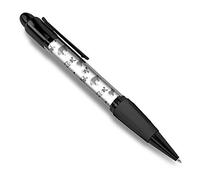 Destination Vinyl Ltd 1 x Black Ballpoint Pen - Schnauzer Dog Pattern Puppy Fun #43493