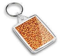 Destination Vinyl ltd 1 x Photo Keyring - Baked Beans Food Breakfast Cafe |Keychain|Keyring|Charm| #44208