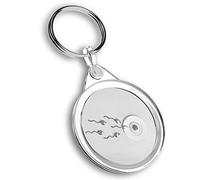 Destination Vinyl ltd 1 x Photo Keyring - Fertility Food IVF Concept Sperm Egg |Keychain|Keyring|Charm| #37082