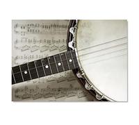 Destination Vinyl ltd 1x Art Print 6x4 Banjo Guitar and Music Greeting Mini Poster 15 X 10 cm 280gsm Satin Gloss Photo Paper #50189