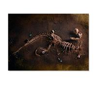 Destination Vinyl ltd 1x Art Print 6x4 Dinosaur Fossil T-Rex Archeology Greeting Mini Poster 15 X 10 cm 280gsm Satin Gloss Photo Paper #50752