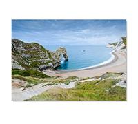Destination Vinyl ltd 1x Art Print 6x4 Durdle Door Beach Dorset UK England Greeting Mini Poster 15 X 10 cm 280gsm Satin Gloss Photo Paper #50792