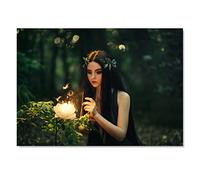 Destination Vinyl ltd 1x Art Print 6x4 Forest Fairy Butterflies Pixie Gothic Greeting Mini Poster 15 X 10 cm 280gsm Satin Gloss Photo Paper #50920
