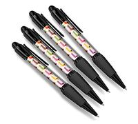 Destination Vinyl Ltd 4 x Matching Ballpoint Pens - Colourful Dachshund Dogs Dog Puppy #44656