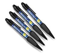 Destination Vinyl Ltd 4 x Matching Ballpoint Pens - Moon Starry Sky Night Stars Art #14014