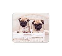 Destination Vinyl Ltd Adorable Pug Puppies Mouse Mat Pad - Pugs Dog Dogs Desk Office 15039