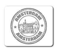 Destination Vinyl ltd Amsterdam The Netherlands Travel Mouse Mat Pad Computer PC Laptop Gaming Office Home Desk Accessory Gadget #40013