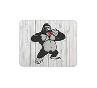 Destination Vinyl Ltd Angry Gorilla Mouse Mat Pad - Ape Monkey Kids Dad Fun Gift PC Computer #4136